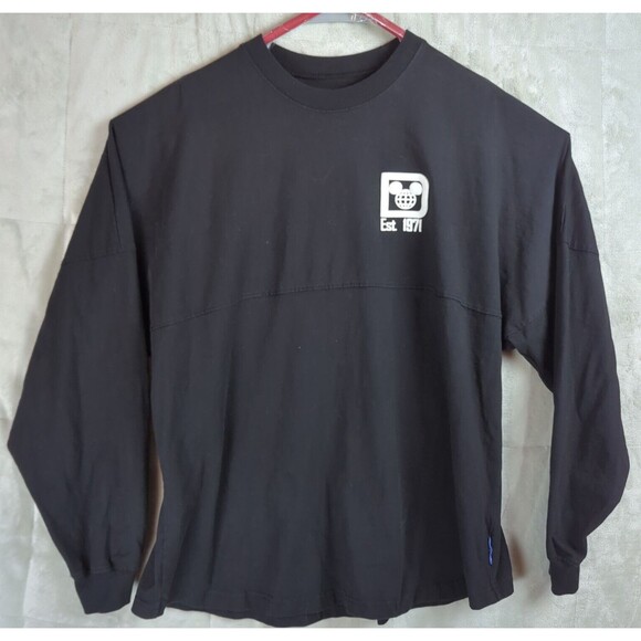 Walt Disney World Spirit Jersey Adult Extra Large Black White Mickey Mouse - Picture 1 of 8